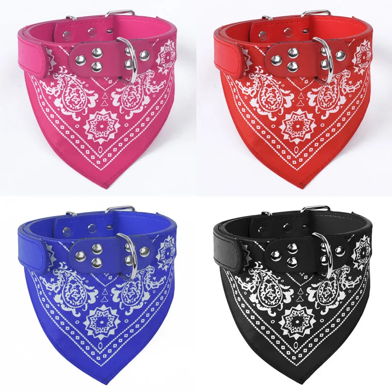 Dog Bandanas Large Pet Scarf Pet Cotton Plaid WashableBow ties Collar Cat Dog Scarf Large Dog Accessories Kerchief