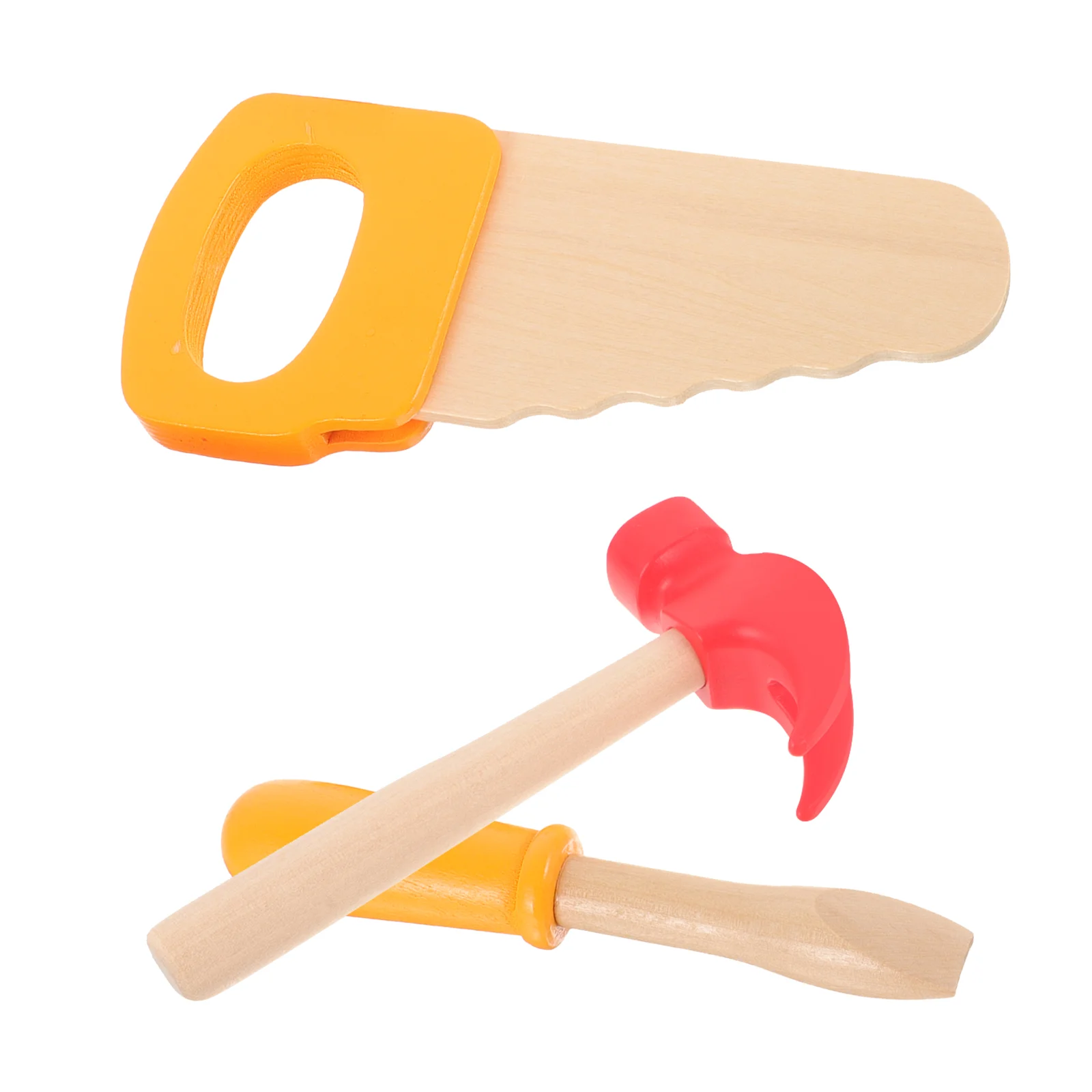 Woodworking Toys Children’s Screwdriver Wooden Kids Saw Pretend Play Tool Hammer