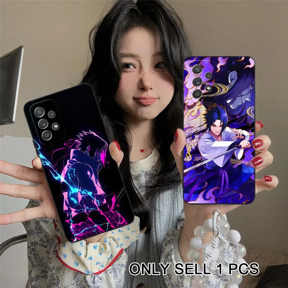 Anime Ninja Sasuke Phone Case for Samsung Galaxy A57 56 55 54 53 52 51 37 36 35 34 33 32 31 5G Soft TPU Shockproof Cover