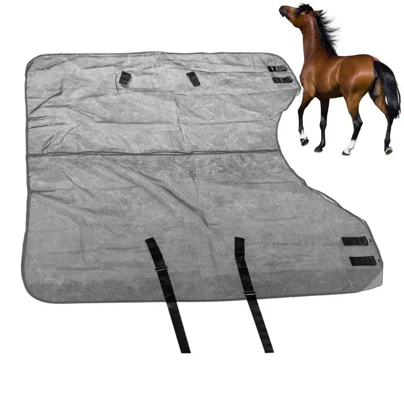 

Comfy Mesh Fly Sheet For Horses Reusable Fly Sheet Adjustable Horse Care Sheets UV Protective Horse Fly Sheet Lightweight