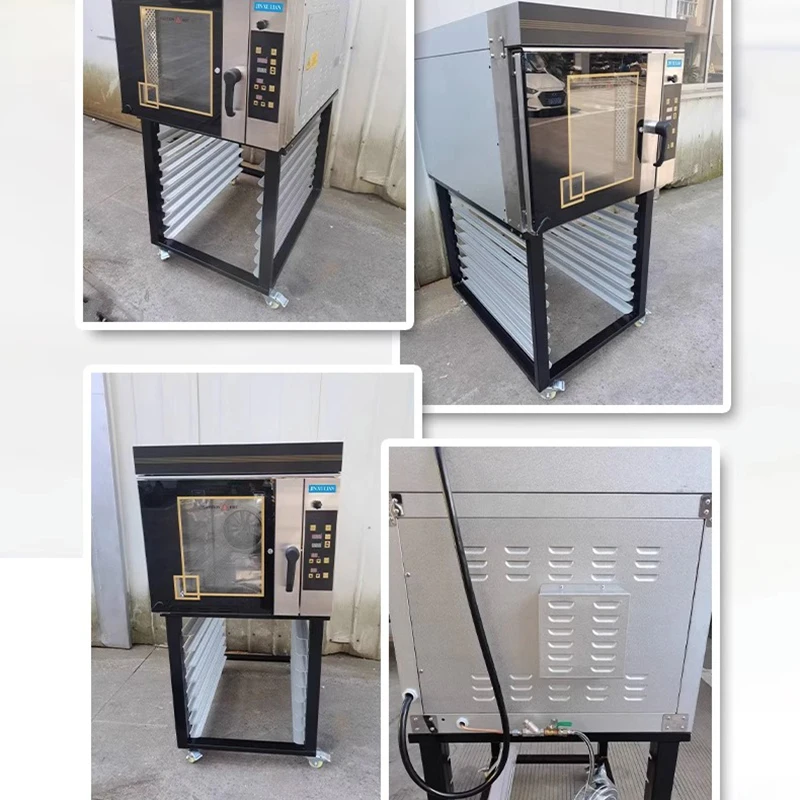 موقد الهواء الساخن 705E فرن معجنات الخبز بخمسة أطباق تجاري 5 أطباق 4 أطباق فرن دوران الهواء الساخن فرن كهربائي #6