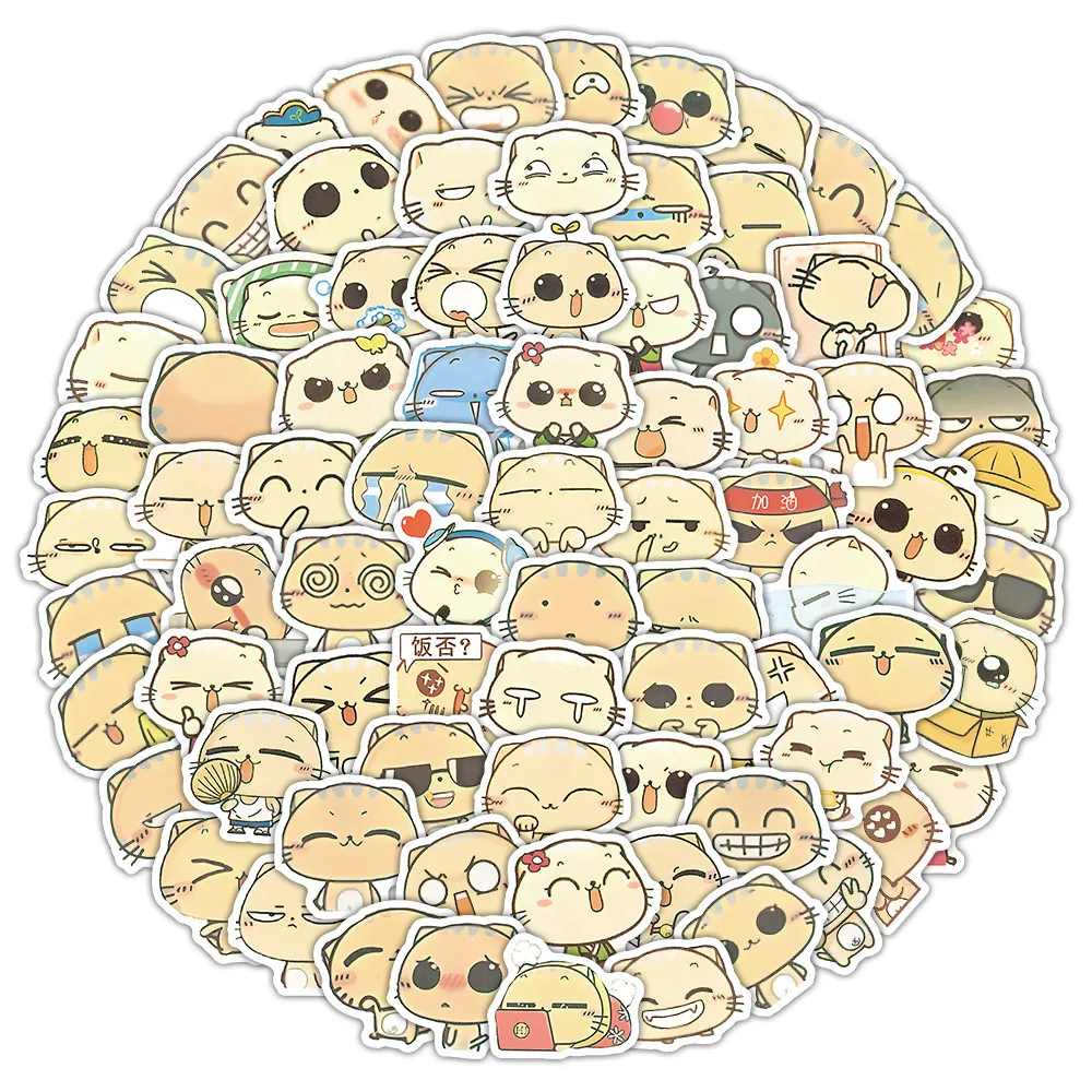 Funny CC Cat Emoji Decorative Stickers 103 Sheets for Journal Diary Planner DIY Craft Stationery Giajar Sticker Store