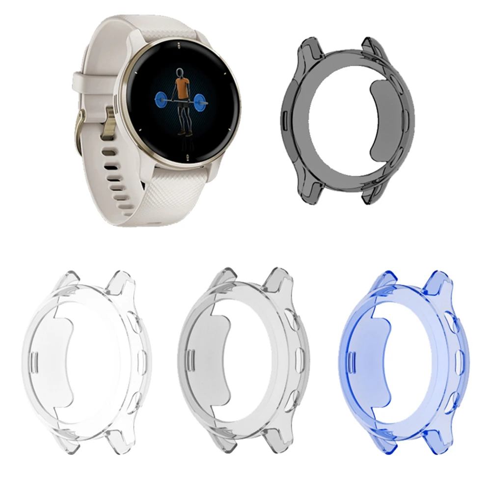 TPU Cover Case For Garmin Venu 2plus Protector Hollow Coverage Durable TPU Watch Protection Accessories
