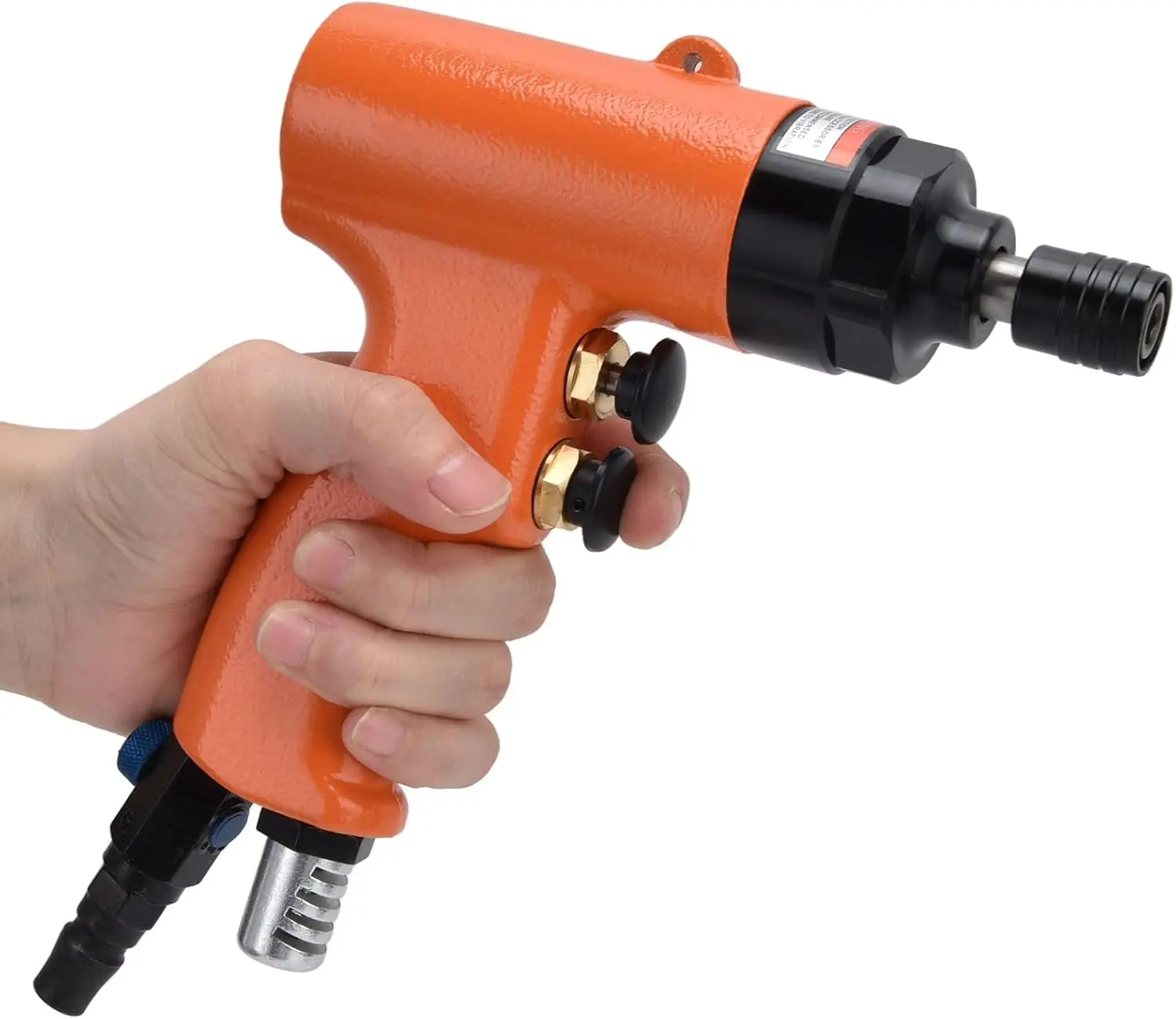 Pneumática Screwdriver Gun com Pistol Grip, Alloy Steel Screwdriver Tool, 1/4 "Air Inlet Connector, KV-805P