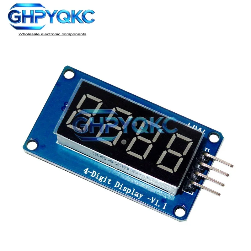 TM1637 LED Display Module For Arduino 7 Segment 4-Bits 0.36Inch Red Anode Digital Tube LED brightness adjustable with clock hou