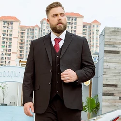 Fat suit big size suit men plus fertilizer XL professional dress loose elastic suit fat jacket coat wedding dress