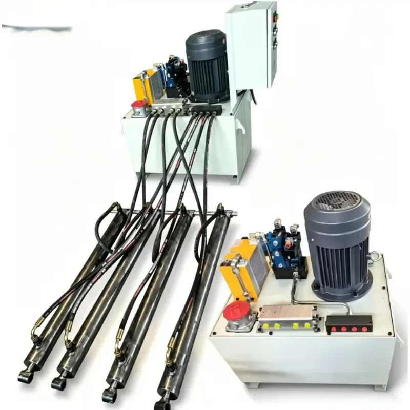 Seamless Polished Tubing High Pressure Pump Station Driven 4 Cylinder Hydraulic System for Agricultural Machinery