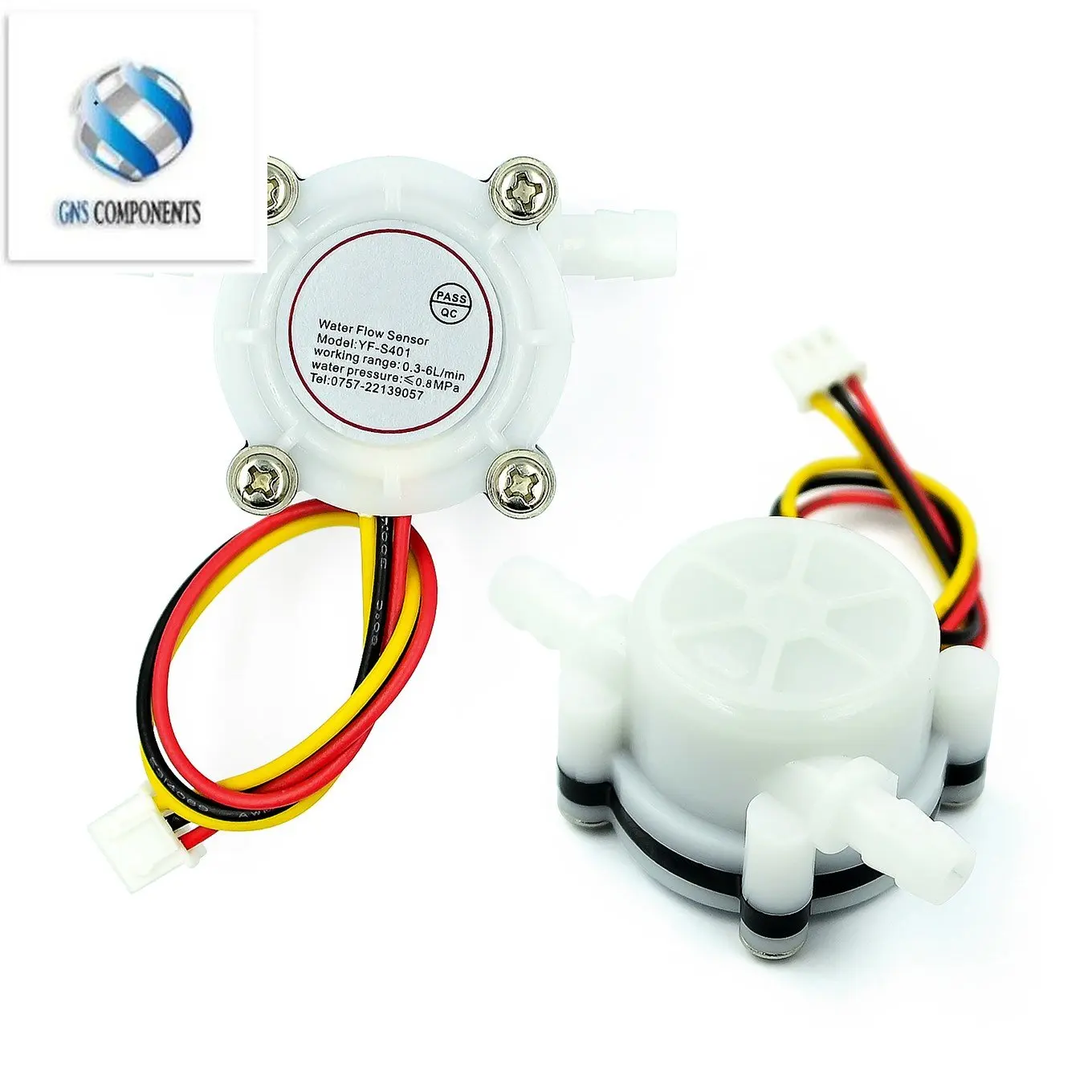 10pcs/lot Water Coffee Flow Sensor Switch Meter Flowmeter Counter 0.3-6L/min YF-S401