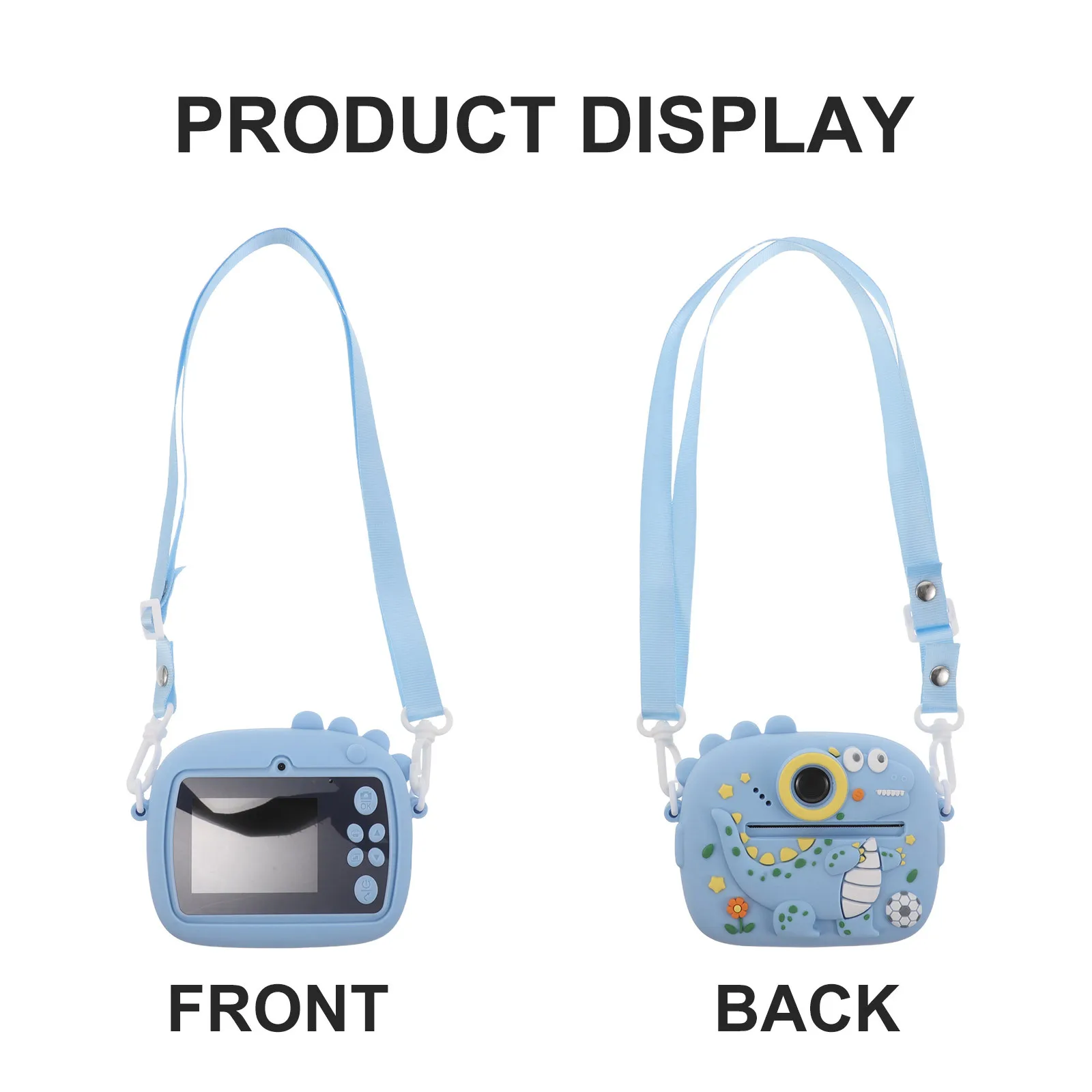 Aparat Cyfrowy dla Dzieci z Natychmiastowym Drukowaniem, Kolorowy, Przenośny, Idealny do Rękodzieła DIY, na Urodziny, Imprezy Szkolne, Natychmiastowy Druk