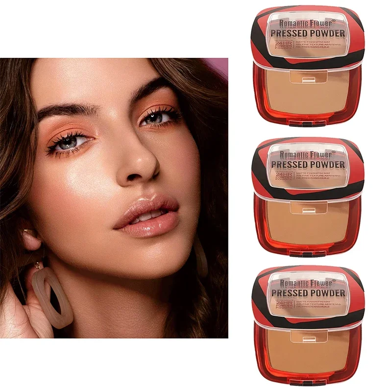 Matte Full-Coverage Setting Powder Long-Lasting Lightweight Concealer Face Foundation Waterproof Oil-Control Base Makeup