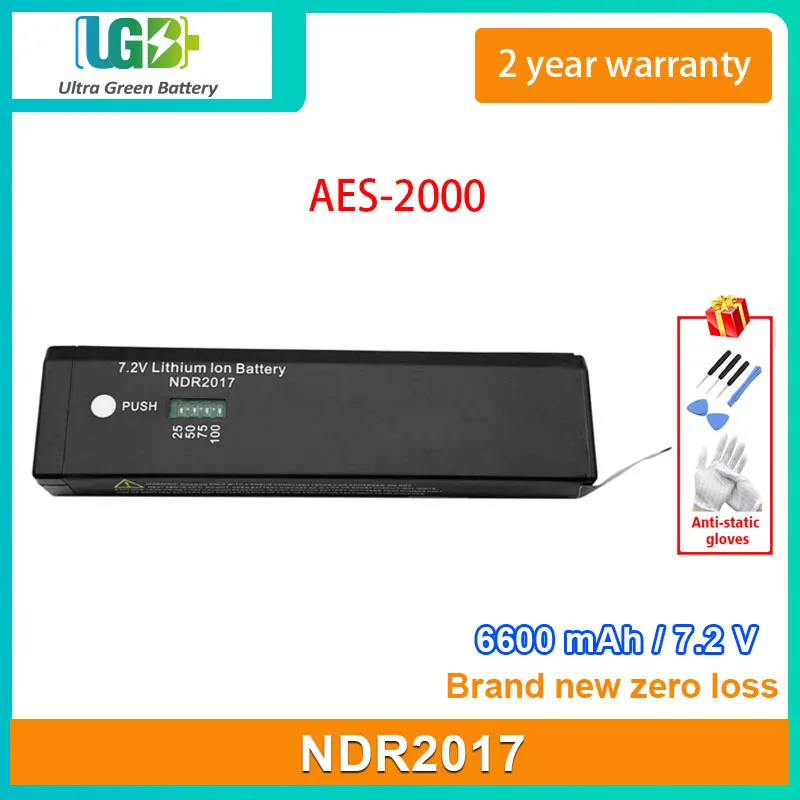 UGB New NDR2017 Battery For Handheld Spectrometer Analyzer AES-2000 6600mAh 7.2V