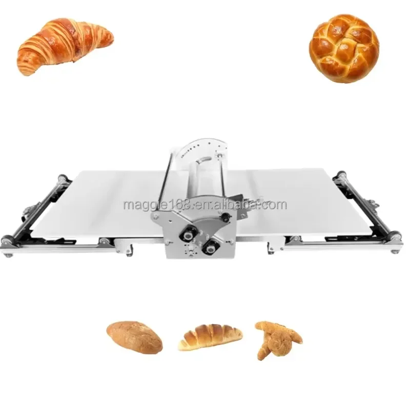 Commercial Electric Dough Press Easy to operate reversible puff pastry press Bread pastry dough roll