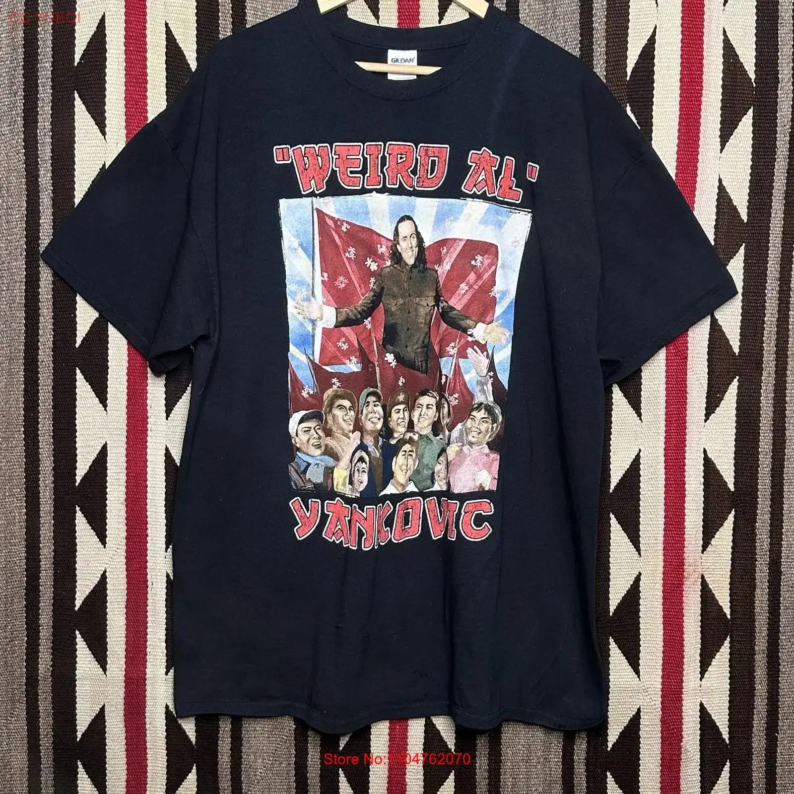 Camiseta con la portada del álbum Mandatory Fun de Weird Al Yankovic, talla XXL, estilo vintage 2014, lavada, a la moda, elástica, de diseñador.