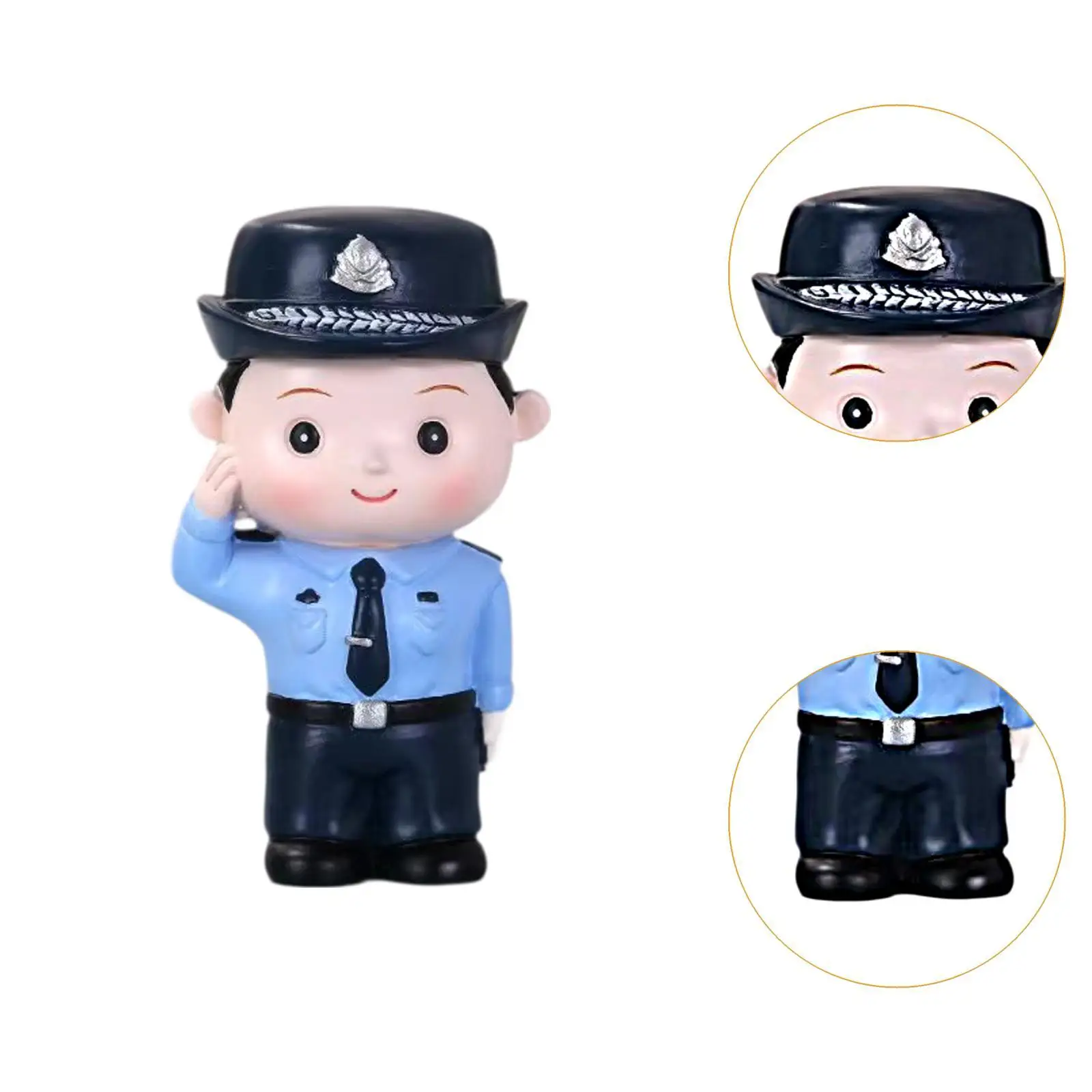 手描き警察置物ジオラマキャラクター置物小さな人物モデル風景風景写真小道具装飾アクセサリー