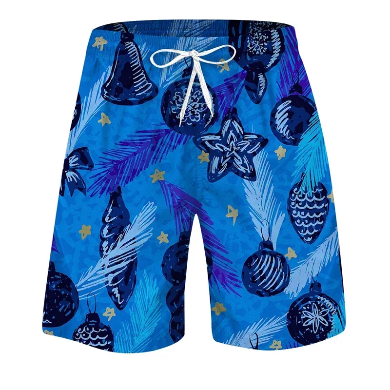 Popular Tropical Plants Beach Shorts For Men Summer Hawaiian 3D Print Leaf Swim Trunks Quick Dry Surf Board Shorts Clothes