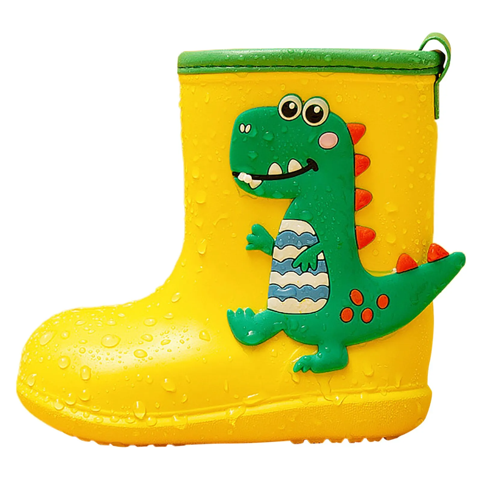 Kids Girl Boy Rain Boots Waterproof Toddler Rainboots Children\'s Shoes Rubber Boots Kids Baby Cute Cartoon Dinosaur Water Shoes