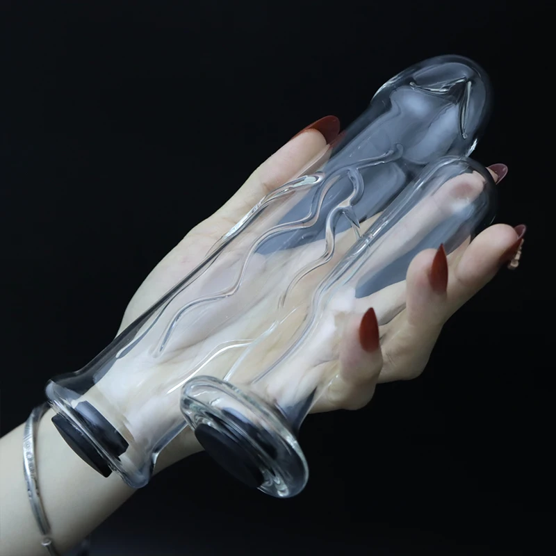 New Hollow Glass Dildo Anal Plug Anal Dilator Vaginal Massager Female Masturator 4 Style Anus Sex Toys For Women Men Sex Shop 18