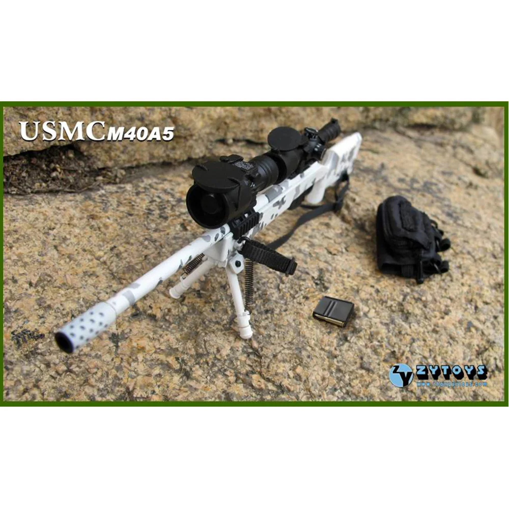 

1:6 Scale Weapon M40A5 USMC Sniper Rifle Plastic Material Soldier ZY8024C For 12Inch Action Figures Collection Christmas Toys