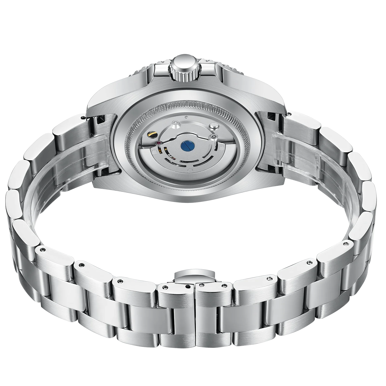 Custom 40mm DIY นาฬิกากลไกอัตโนมัติ - Sapphire High-end Luxury Business Journal ผู้ชายนาฬิกาข้อมือกันน้ําส่องสว่าง