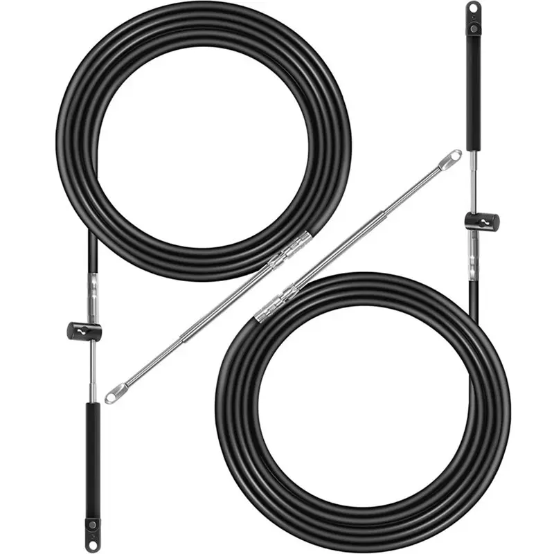 ABTC-Boat Throttle& Shift Cable Gen2 For Mercury Mercruiser Force CC18915 15FT 8M0059686 883710A02 Series Control Box