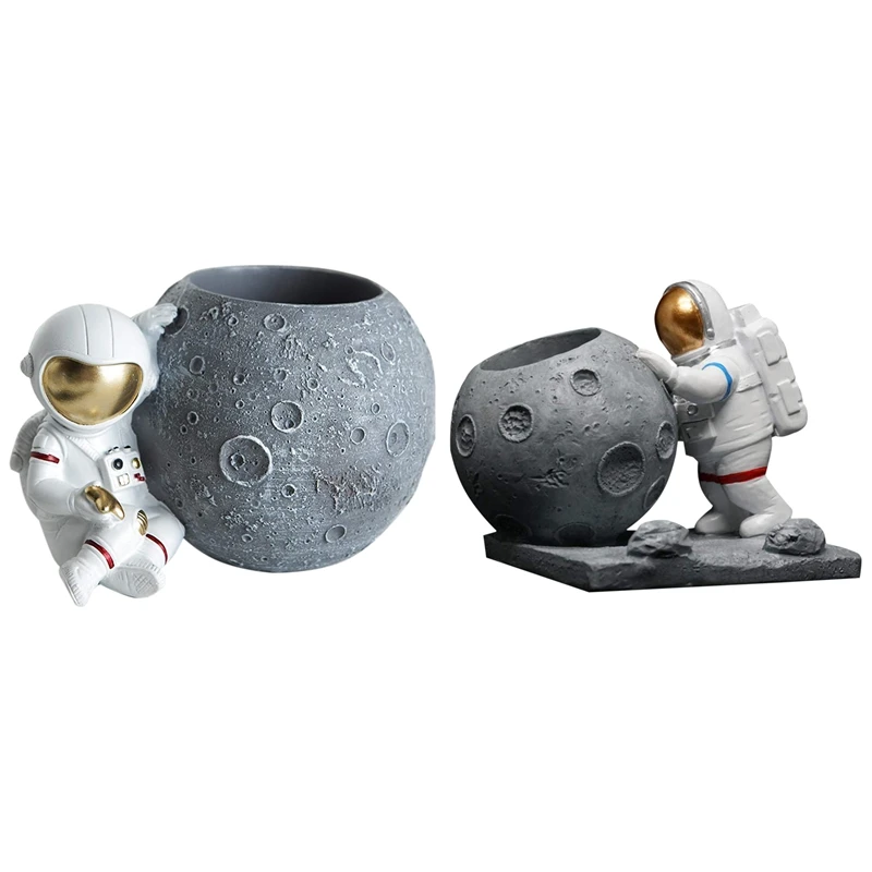 

Pen Holder, Astronaut Stand, Pencil Holder, Resin Desktop Storage Box Office, Classroom, Perfect Gift