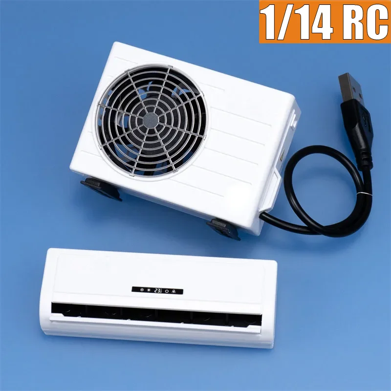 Simulation Air Conditioning Model Machine for 1/14 RC Truck Tamiya SCANIA 770S R620 VOLVO BENZ Arocs MAN TGX Car