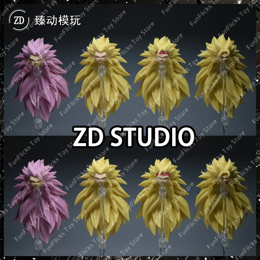 Nuevo ZD Studio Dragon Ball SHF Super Saiya SSJ3 Vegito Bardock Son Goku Goku negro Gogeta cabeza accesorios Kit figuras de acción