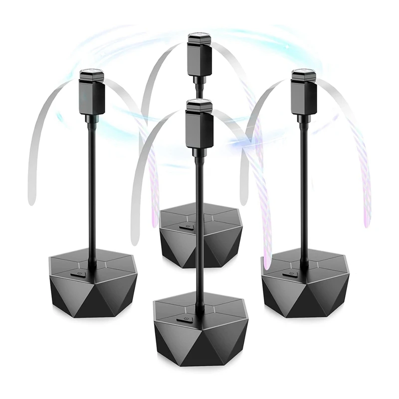 

ABGR-4PCS Fly Fans For Tables,Fly Repellent Fan Keep Flies Away, With Holographic Blades For Picnic, Restaurant, Kitchen,BBQ