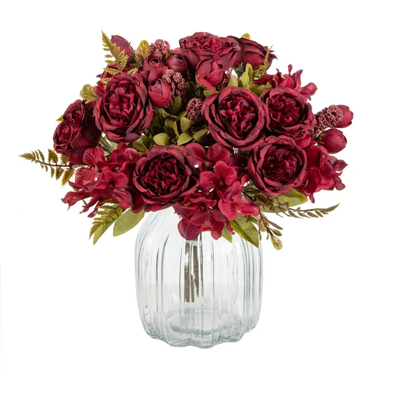 6 Stück Künstliche Blumen für Festivals, Hochzeiten, Kränze, Gartenbögen, Kunstpflanzen, Blumensträuße, Vasen, Raumdekoration, Seiden-DIY-Geschenke – Detail 11