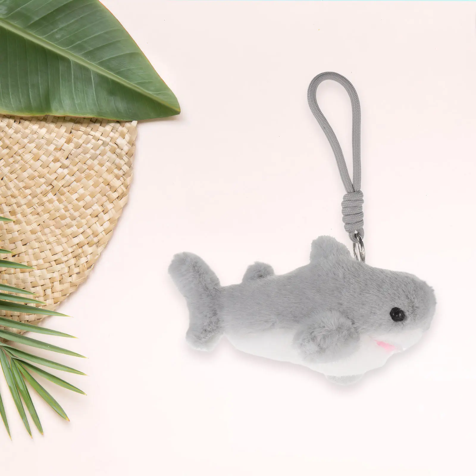 

1pcs Whale Keyring: Soft Black Stuffed Animal Keychain Charm For Backpack Purse Hanging Decor Ocean Pendant Cartoon Marine