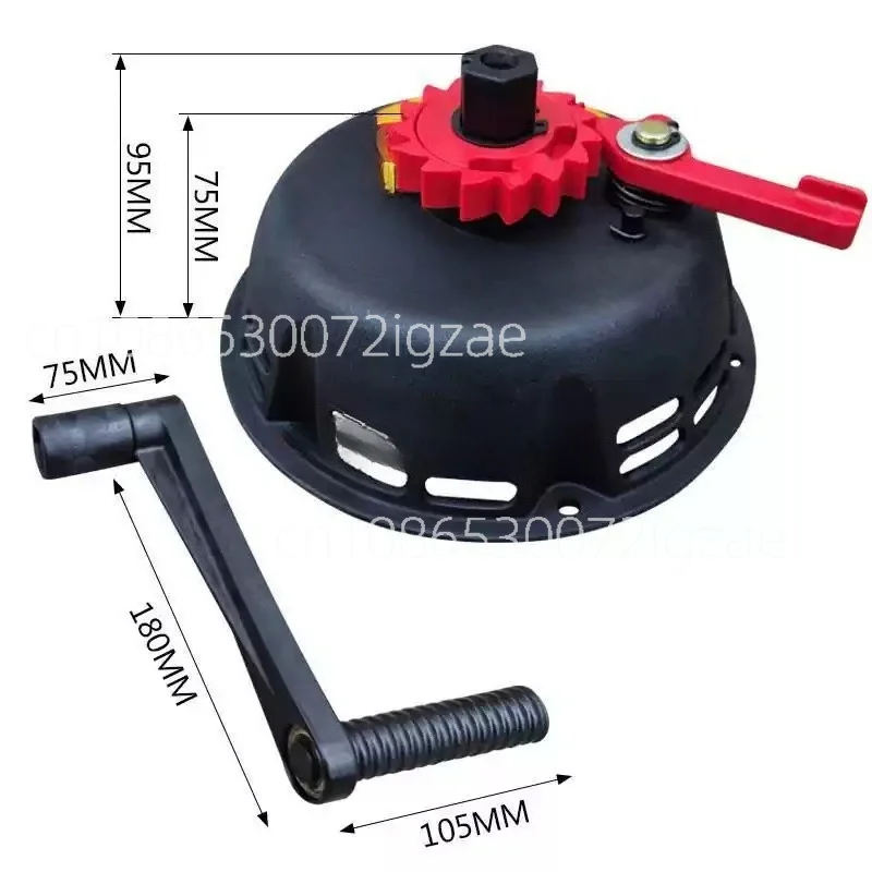 Yunlinli pull engine starter for cultivator machine motorized hand crank starter for diesel generator, tiller machine