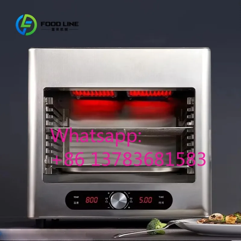 Customized 800 Degree High Temperature Commercial Electric Oven Fully Automatic Frying Steak Machine Steak Grill