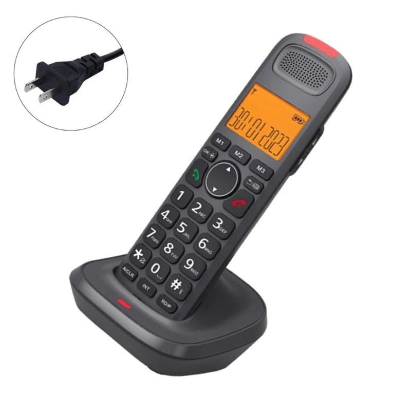 D1015 Cordless Phone Desktop Wireless Telephone Convenient Communication for Home and Office