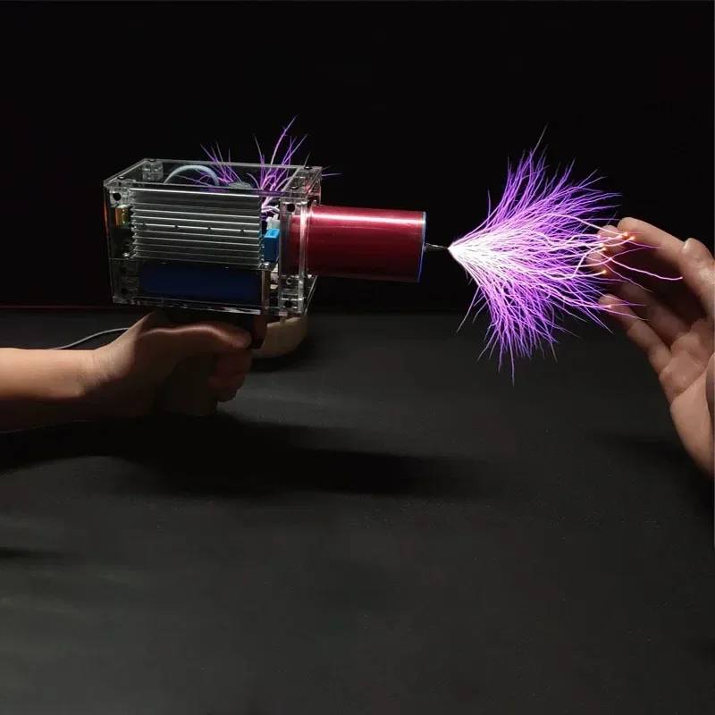 

80W 6A Coil Gun Portable Handheld Coil High Voltage Generator Artificial Lightning Coil