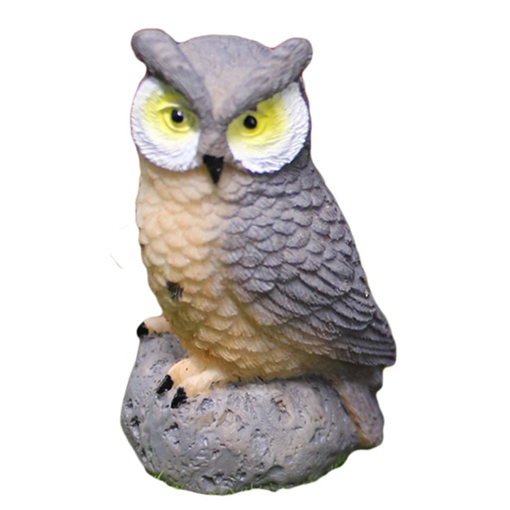 Owl Landscape Garden Decoration Whimsical Charm for Fairy Gardens Resin Material Intricate Design Long Lasting Beauty