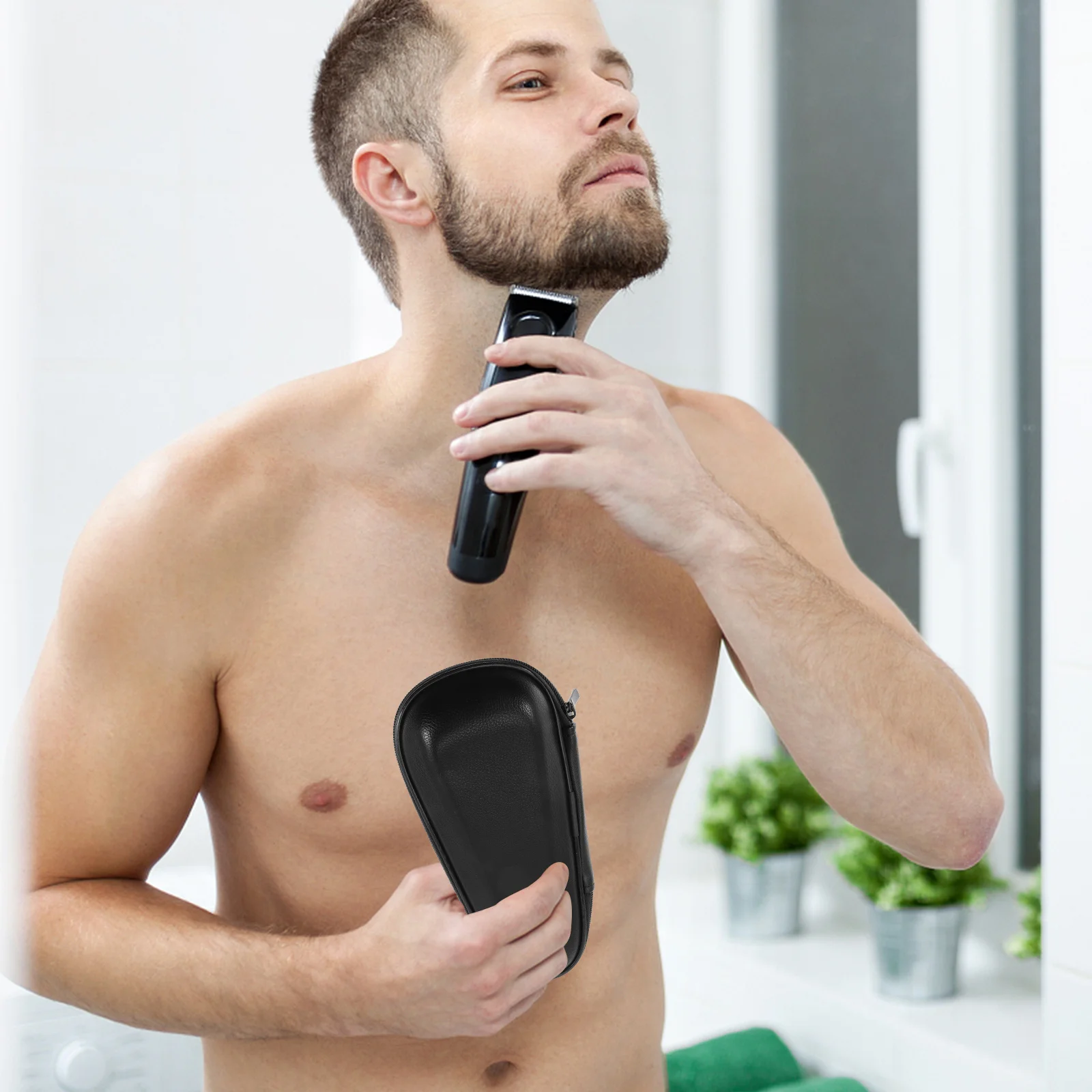 

Razor Storage Box High Quality Portable Travel Shaver Protective Case Lightweight Men's Beard Shaver Organizer Shockproof Bag