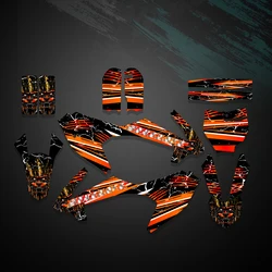 오토바이 전체 배경 그래픽 데칼 스티커 키트 KTM SX 65 SX65 2016 2017 2018 2019 2020 사용자 정의 번호 데칼 스티커
