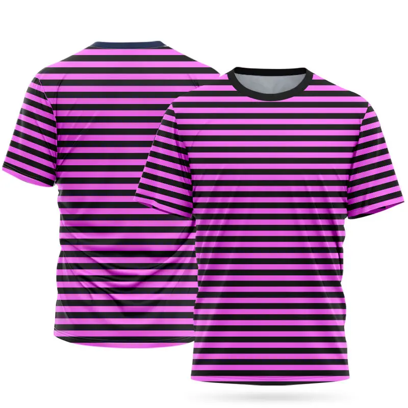 HD Printed Sports T-Shirt Men\'s Summer Breathable Short Sleeve Loose Casual Shirt Outdoor Team Sports Top