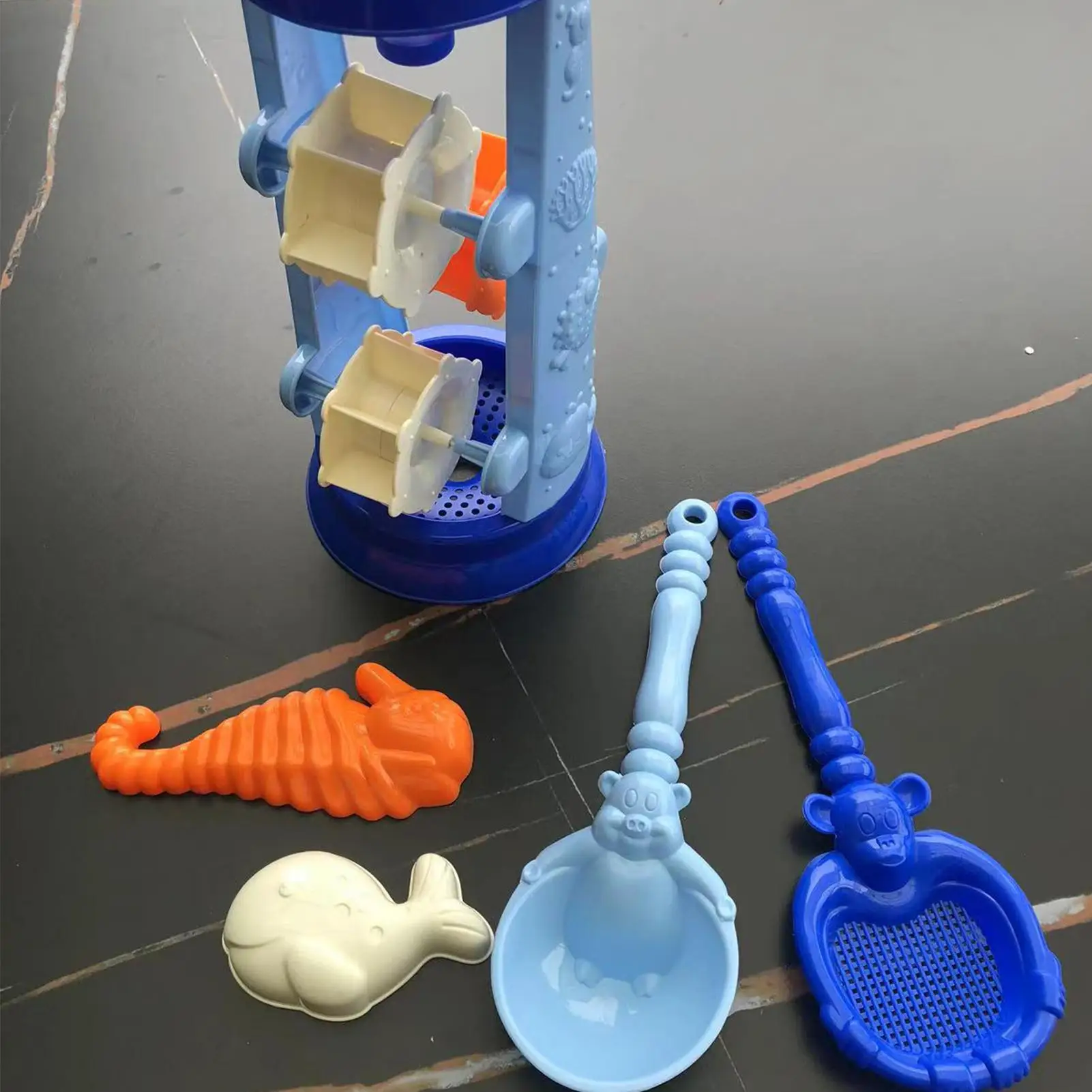 Juguetes de arena para niños, juguetes de playa de mar con cubo, construcción de castillos para niños y niñas, juego imaginativo para acampar en el patio trasero