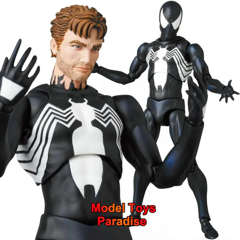 

MAFEX 1/12 Collectible Toys Anime Symbiote Spider-Man Soldier 6inch Full Set Action Figure Model Gifts