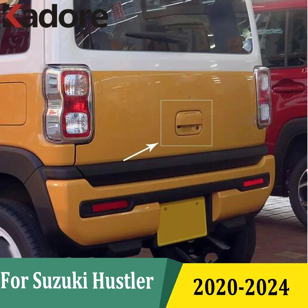 

For Suzuki Hustler 2020 2021 2022 2023 2024 ABS Chrome Rear Door Handle Catch Cover Protection Frame Car Styling Accessories