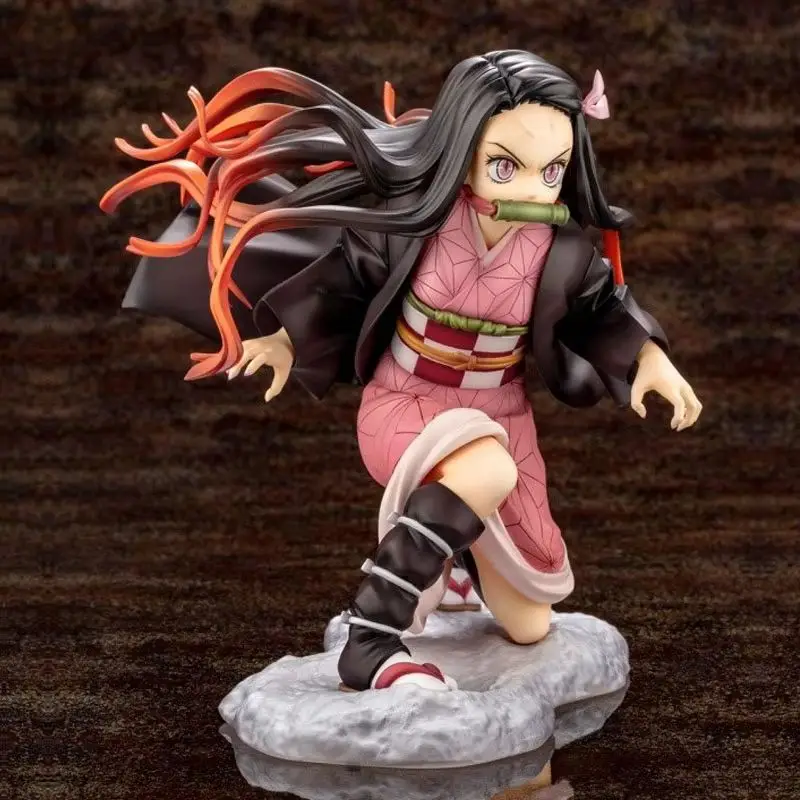 16cm Demon Slayer Kimetsu no Yaiba Kamado Nezuko figura de acción de batalla Anime modelo juguete para regalo muñeca móvil figura coleccionable juguete
