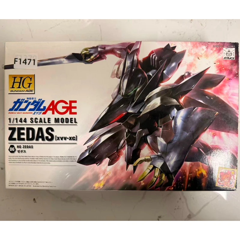 En Stock Bandai Original HG AGE-06 Jedus Gundam colección de modelos de ensamblaje regalos de vacaciones adornos Mecha figuras de acción Juguetes