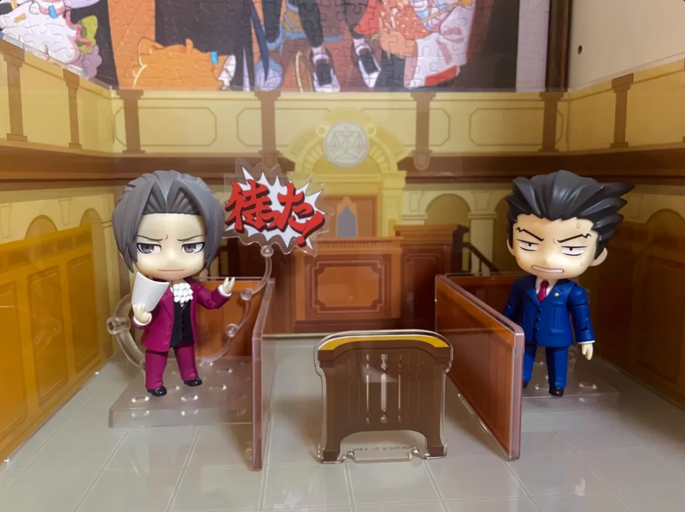 Anime Ace Attorney Phoenix Wright Miles Edgeworth Cosplay Acrylic Standing Sign Desktop Ornament Accessories Halloween Xmas Gift