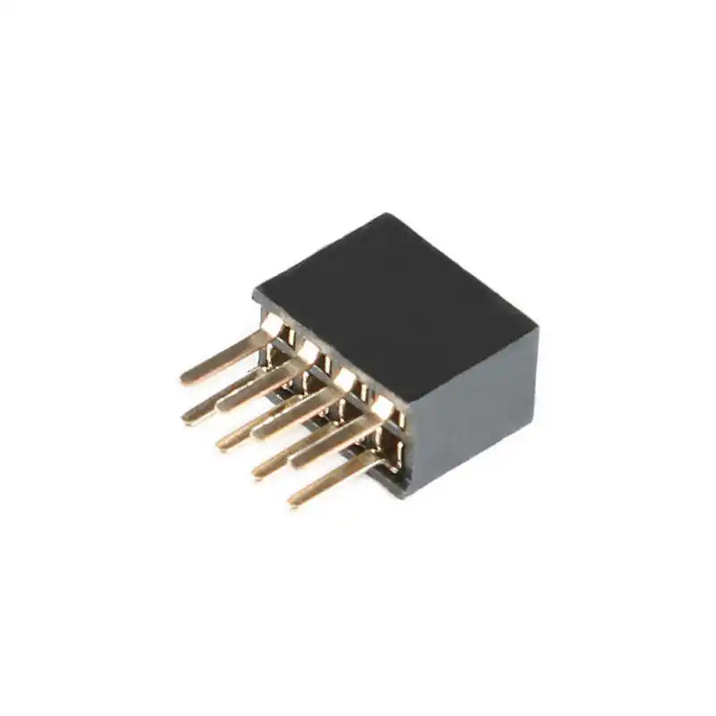 1.27mm pitch dual-row female connector, vertical mount, 2*2P/3/4/5/6/7/8/10/12/20/40/50P
