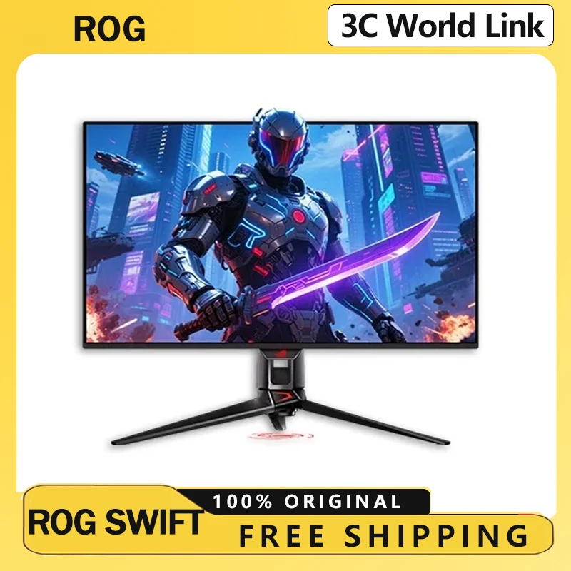 

ROG Swift OLED PG32UCDMR 31,5-дюймовый монитор 4K 240 Гц, экран DP 2.1 QD-OLED, киберспортивный геймерский компьютерный монитор для ПК, аксессуар в подарок