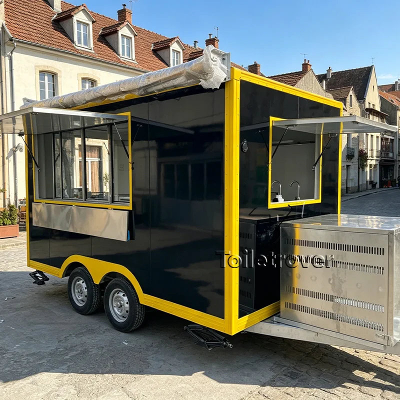 

Mini Outdoor Mobile Food Truck Trailer Mobile Food Cart Trailer Fast Food Truck Commercial Food Truck for USA