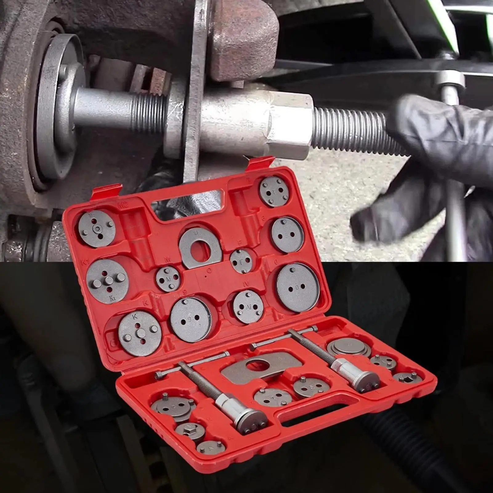 

Brake Tool Kit Piston Disk Pad Spanner Set Car Brake Tools for Repair Automotive Mechanic Service Truck Motor Bicycle Bike