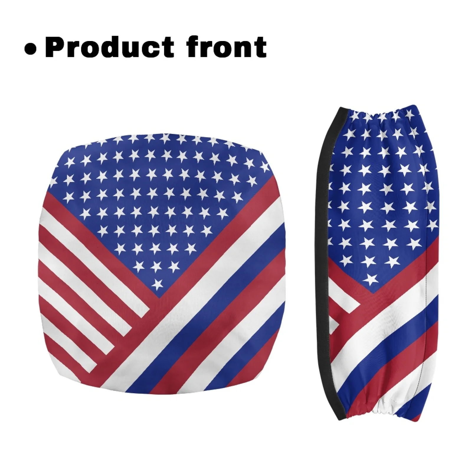 Coloranimal Easy to Install Non-Slip Fit 2 Pcs Walker Seat Cover for Women Friends for Street Scenes American Flag