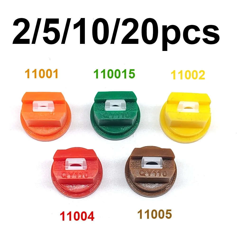 2/5/10/20pcs High Pressure Agricultural Ceramic Flat Fan Spray Nozzles for Crop Spraying & Drone Sprayers